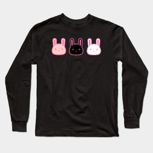 Three cute bunnies Long Sleeve T-Shirt